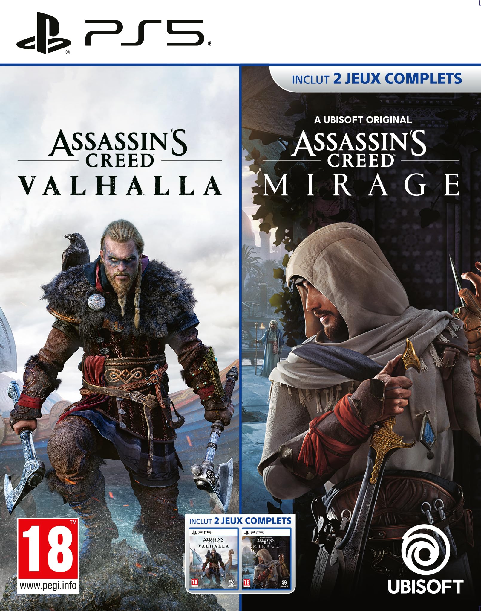 lote assassin's creed mirage y assassin's creed valhalla ps5 lote assassin's creed mirage y assassin's creed valhalla ps5
